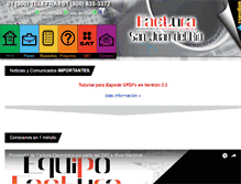 Tablet Screenshot of facturasanjuandelrio.com